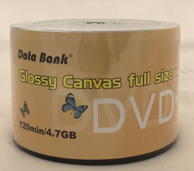 Databank DVD-R 16x Premium Glossy Canvas inkjet printable 50pk